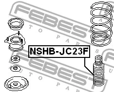 NSHB-JC23F FEBEST Защитный колпак / пыльник, амортизатор (фото 2)
