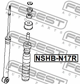 NSHB-N17R FEBEST Защитный колпак / пыльник, амортизатор (фото 2)