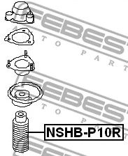 NSHB-P10R FEBEST Защитный колпак / пыльник, амортизатор (фото 2)