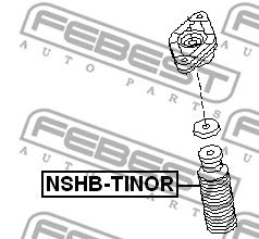 NSHB-TINOR FEBEST Защитный колпак / пыльник, амортизатор (фото 2)