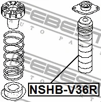 NSHB-V36R FEBEST Защитный колпак / пыльник, амортизатор (фото 2)