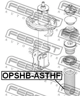 OPSHB-ASTHF FEBEST Защитный колпак / пыльник, амортизатор (фото 2)
