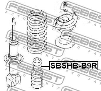 SBSHB-B9R FEBEST Защитный колпак / пыльник, амортизатор (фото 2)