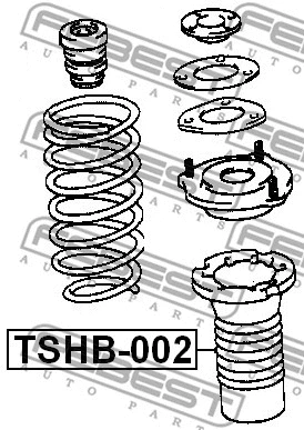 TSHB-002 FEBEST Защитный колпак / пыльник, амортизатор (фото 2)