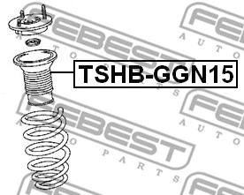 TSHB-GGN15 FEBEST Защитный колпак / пыльник, амортизатор (фото 2)
