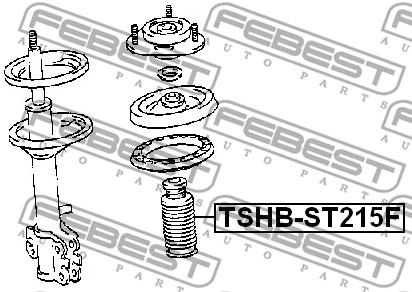 TSHB-ST215F FEBEST Защитный колпак / пыльник, амортизатор (фото 2)