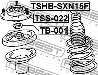 TSHB-SXN15F FEBEST Защитный колпак / пыльник, амортизатор (фото 2)
