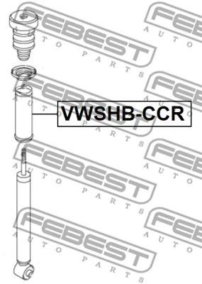VWSHB-CCR FEBEST Защитный колпак / пыльник, амортизатор (фото 2)