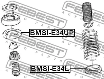 BMSI-E34UP FEBEST Тарелка пружины (фото 2)