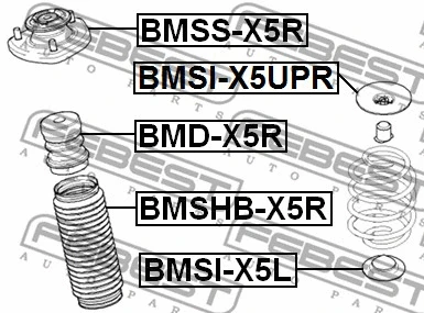 BMSI-X5L FEBEST Тарелка пружины (фото 2)