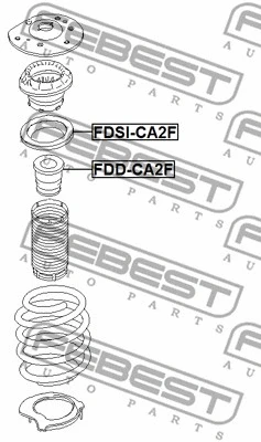 FDSI-CA2F FEBEST Тарелка пружины (фото 2)