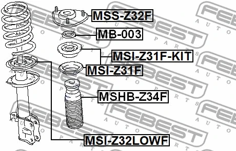 MSI-Z31F FEBEST Тарелка пружины (фото 2)