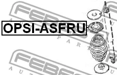 OPSI-ASFRU FEBEST Тарелка пружины (фото 2)
