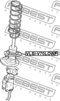 VLSI-V70LOWF FEBEST Тарелка пружины (фото 2)