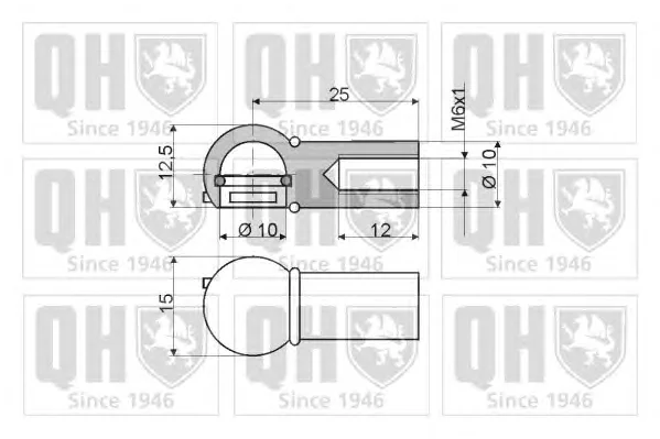 840018 QUINTON HAZELL Газовый амортизатор крышки багажника, заднего стекла, капота (фото 2)