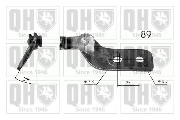 840220 QUINTON HAZELL Газовый амортизатор крышки багажника, заднего стекла, капота (фото 1)