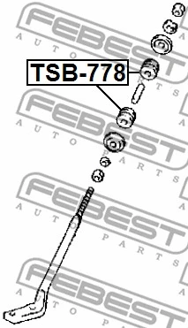 TSB-778 FEBEST Втулка, листовая рессора (фото 2)