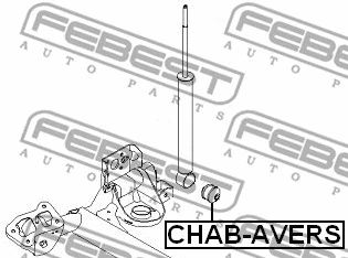 CHAB-AVERS FEBEST Втулка, амортизатор (фото 2)