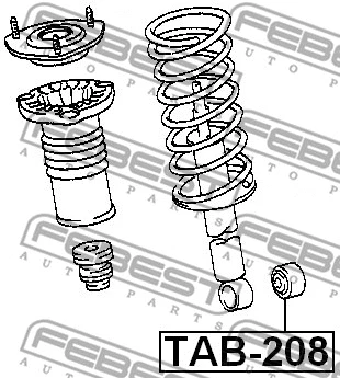 TAB-208 FEBEST Втулка, амортизатор (фото 2)
