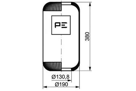 084.031-70A PE AUTOMOTIVE Кожух пневматической рессоры (фото 1)