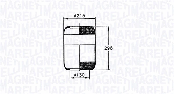 030607020035 MAGNETI MARELLI Кожух пневматической рессоры (фото 1)