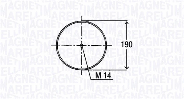 030607020176 MAGNETI MARELLI Кожух пневматической рессоры (фото 2)