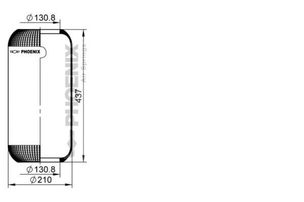 1 E 21 C PHOENIX Кожух пневматической рессоры (фото 1)