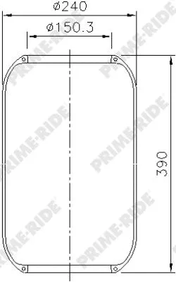8018 PRIME-RIDE Кожух пневматической рессоры (фото 1)