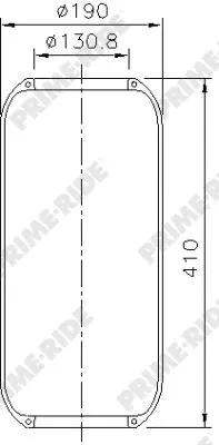 8043 PRIME-RIDE Кожух пневматической рессоры (фото 1)