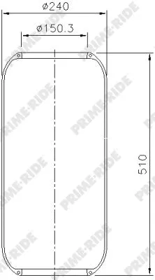 8314 PRIME-RIDE Кожух пневматической рессоры (фото 1)