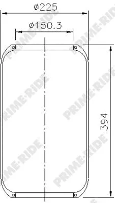 9050 PRIME-RIDE Кожух пневматической рессоры (фото 1)