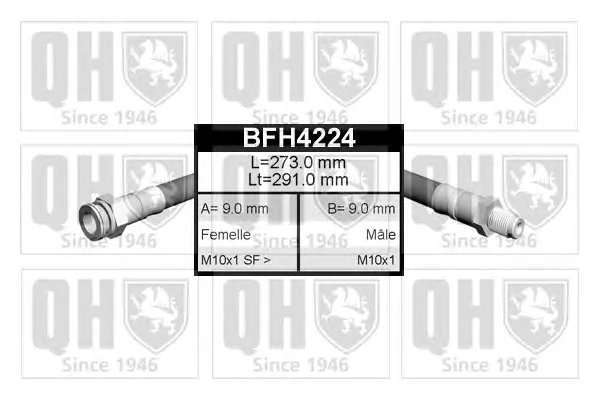 BFH4224 QUINTON HAZELL Тормозной шланг (фото 1)