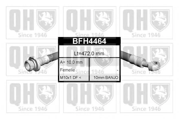 BFH4464 QUINTON HAZELL Тормозной шланг (фото 1)