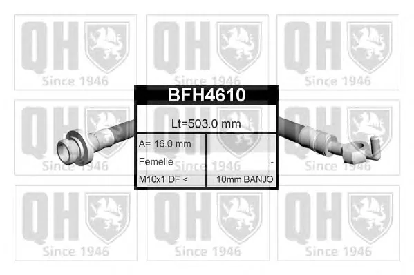 BFH4610 QUINTON HAZELL Тормозной шланг (фото 1)