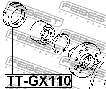 TT-GX110 FEBEST Ремкомплект, ступица колеса (фото 2)