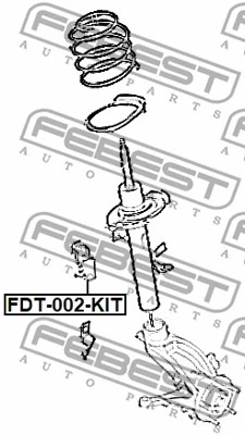 FDT-002-KIT FEBEST Дистанционная труба, амортизатор (фото 2)