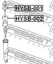HYSB-002 FEBEST Дистанционная труба, амортизатор (фото 2)