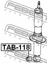 TAB-118 FEBEST Дистанционная труба, амортизатор (фото 2)