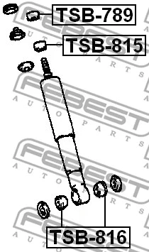 TSB-816 FEBEST Дистанционная труба, амортизатор (фото 2)