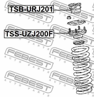 TSB-URJ201 FEBEST Дистанционная труба, амортизатор (фото 2)