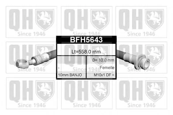 BFH5643 QUINTON HAZELL Тормозной шланг (фото 1)