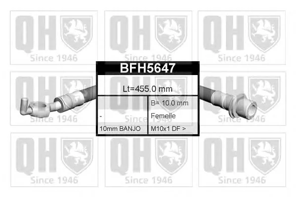 BFH5647 QUINTON HAZELL Тормозной шланг (фото 1)