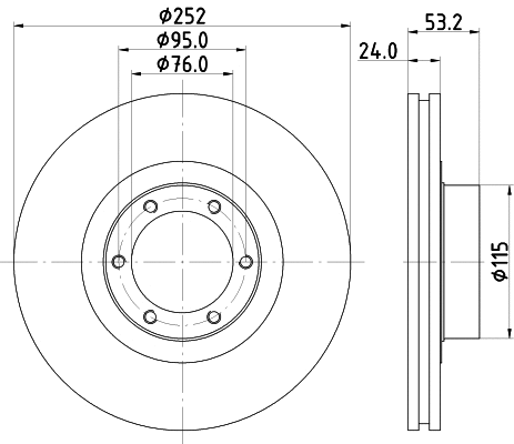 8DD 355 100-331 BEHR/HELLA/PAGID Тормозной диск (фото 1)