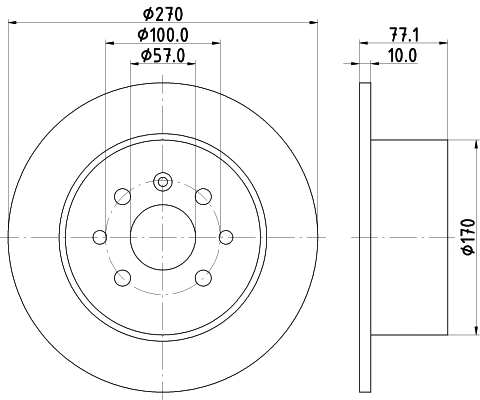 8DD 355 102-481 BEHR/HELLA/PAGID Тормозной диск (фото 1)