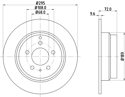 8DD 355 103-701 BEHR/HELLA/PAGID Тормозной диск (фото 1)