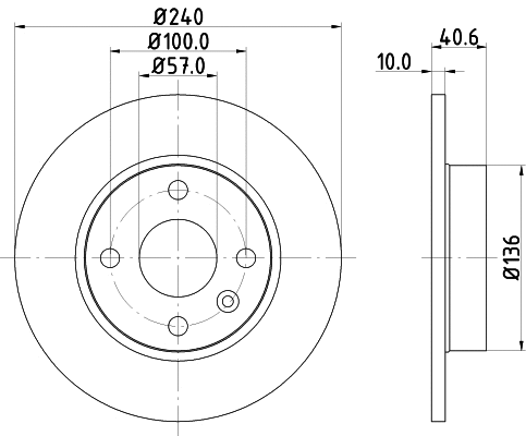 8DD 355 108-251 BEHR/HELLA/PAGID Тормозной диск (фото 1)