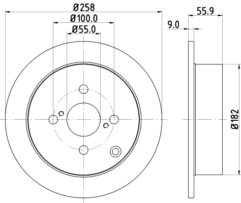 8DD 355 110-471 BEHR/HELLA/PAGID Тормозной диск (фото 1)
