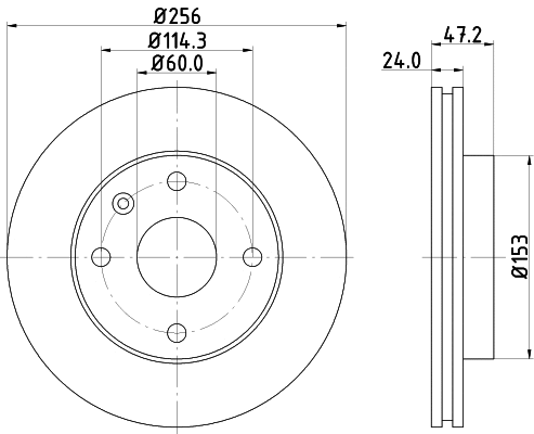 8DD 355 111-361 BEHR/HELLA/PAGID Тормозной диск (фото 1)