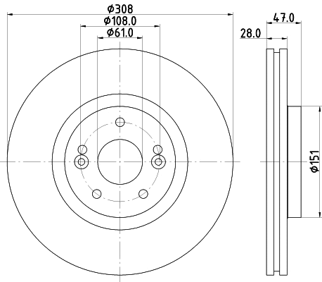 8DD 355 113-741 BEHR/HELLA/PAGID Тормозной диск (фото 1)