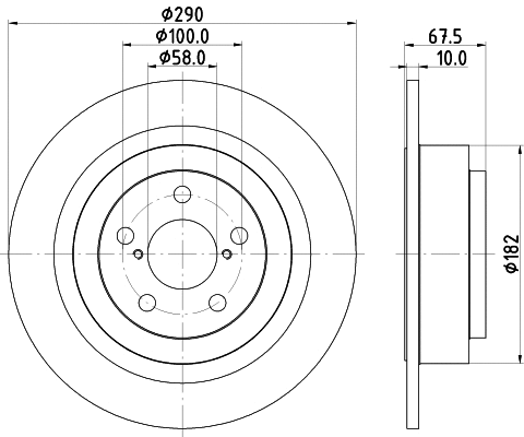 8DD 355 113-791 BEHR/HELLA/PAGID Тормозной диск (фото 1)